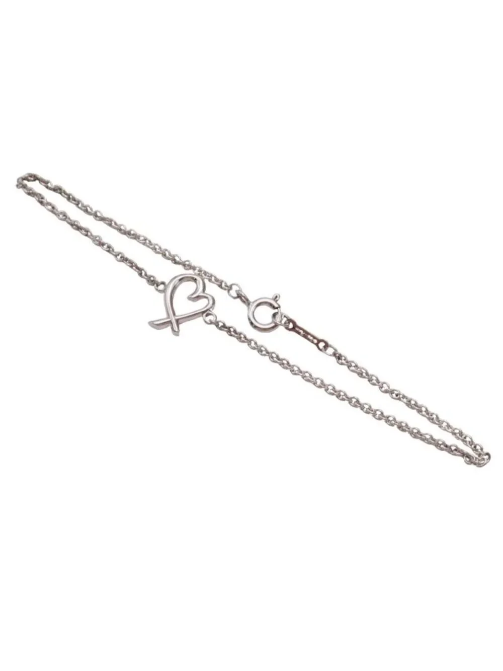 Tiffany & Co New Polished Loving Heart Bracelet Paloma Picasso Silver
